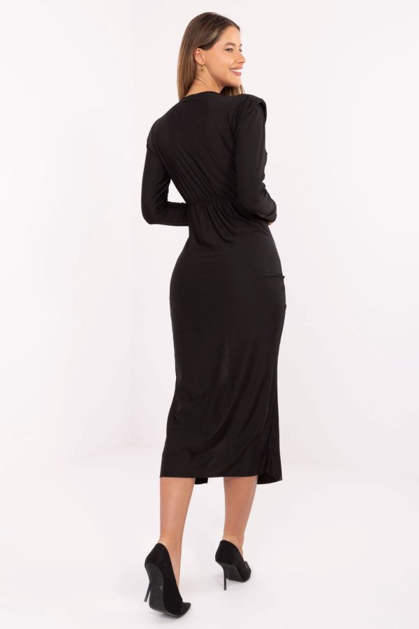 Black Evening Dress in Evening Dresses with Polyester and Viscose