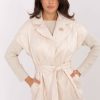 1091843 Beige Gilet in Women`s Coats, Jackets with Polyester