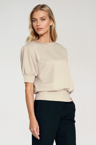 beige Blouse model 217575 Nife