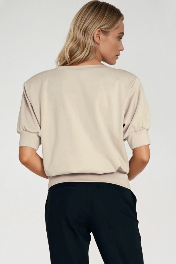 beige Blouse model 217575 Nife