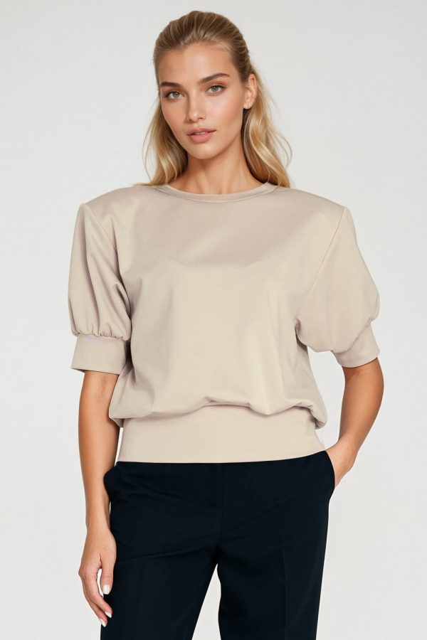 beige Blouse model 217575 Nife
