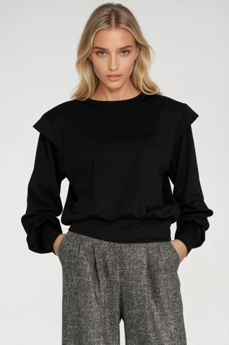 black Sweatshirt model 217576 Nife