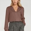 brown Blouse model 217581 Nife