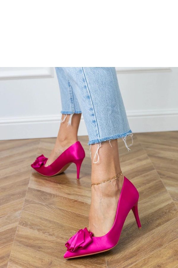 Pink High Heels...Fabric, Footbed and Heel Height
