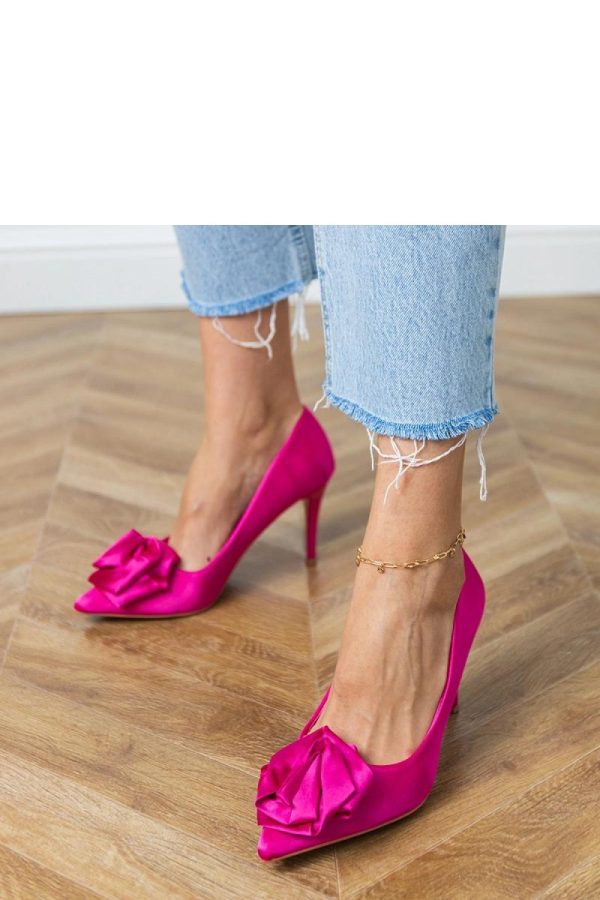 Pink High Heels...Fabric, Footbed and Heel Height