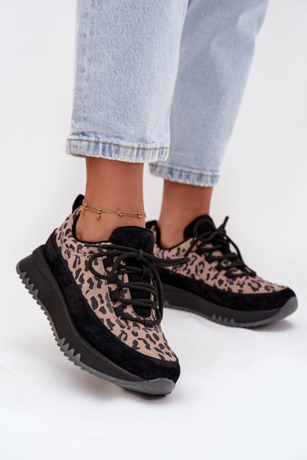 Black Sport Shoes in Women`s Athletic Shoes, Trainers, Sneakers with Fabric, Warmers, Footbed, Upper Height and Platform Height