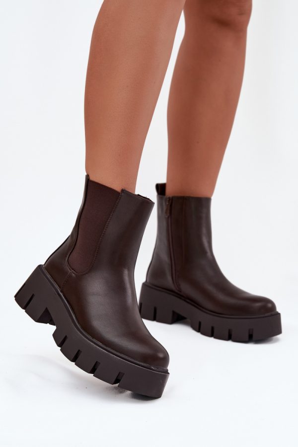 Brown Jodhpur Boot in Women`s Ankle Boots & Booties with Fabric, Warmers, Footbed, Upper Height and Heel Height