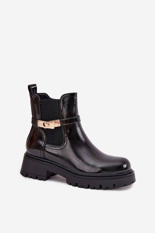 Black Jodhpur Boot in Women`s Ankle Boots & Booties with Fabric, Warmers, Footbed, Upper Height, Heel Height and Platform Height