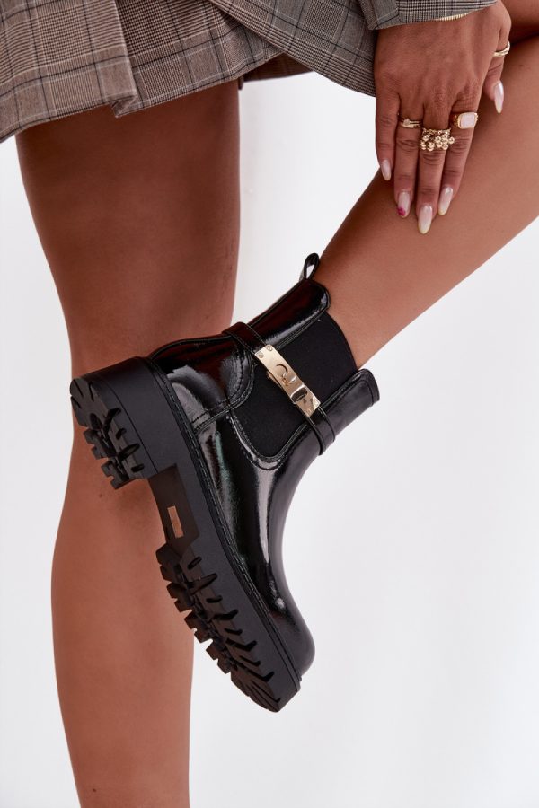 Black Jodhpur Boot in Women`s Ankle Boots & Booties with Fabric, Warmers, Footbed, Upper Height, Heel Height and Platform Height