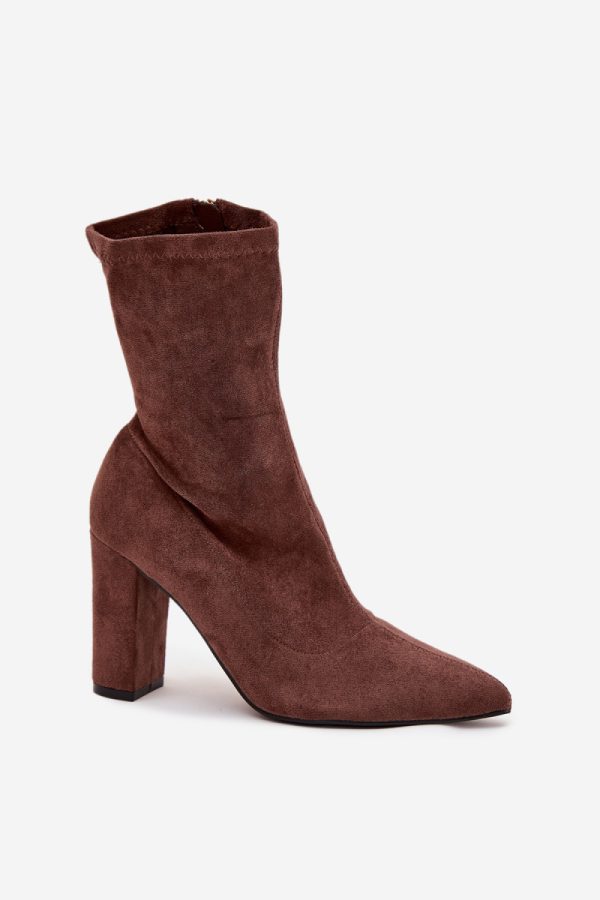 brown Heel boots model 217737 Step in style