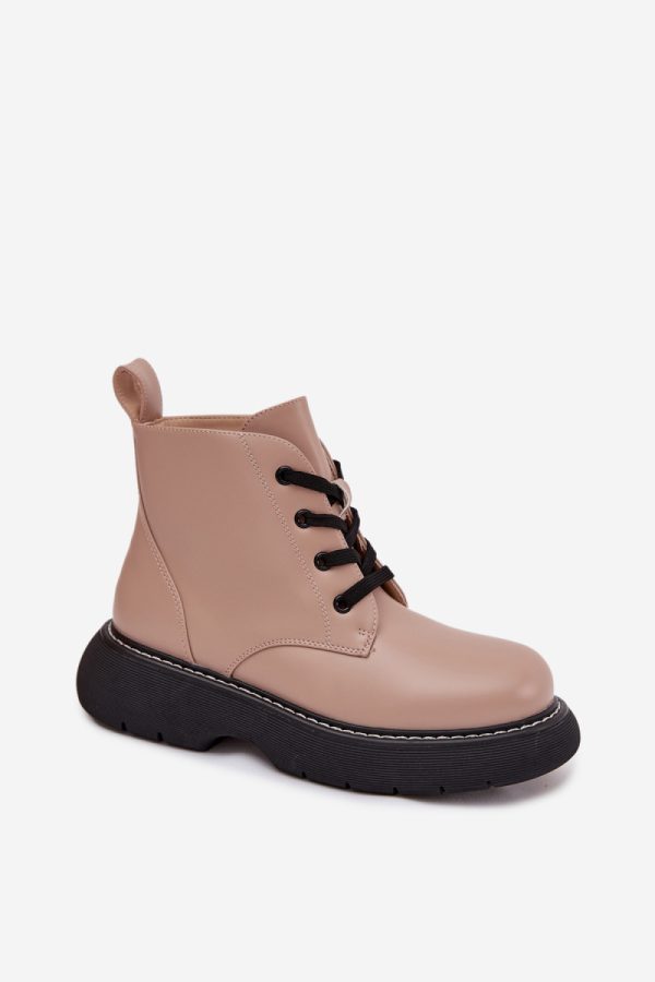 beige Boots model 217789 Step in style