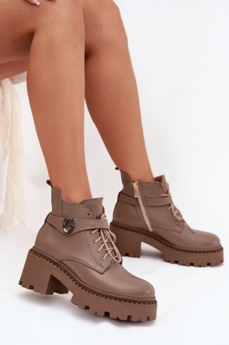 beige Boots model 217799 Step in style