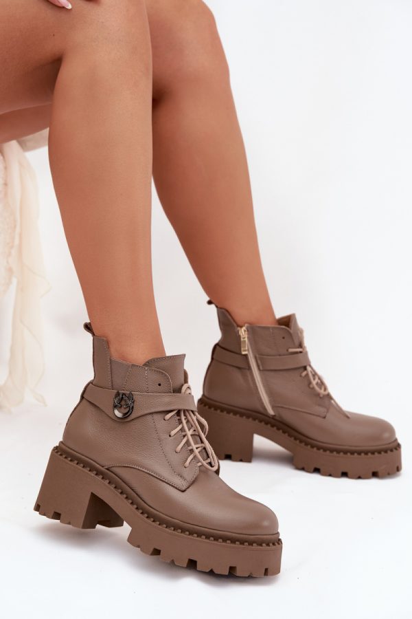 beige Boots model 217799 Step in style