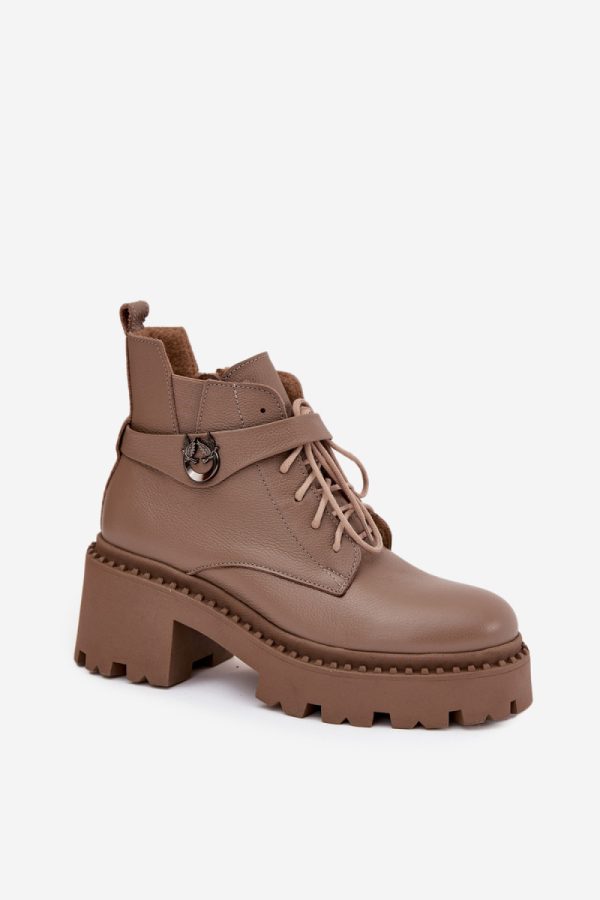 beige Boots model 217799 Step in style