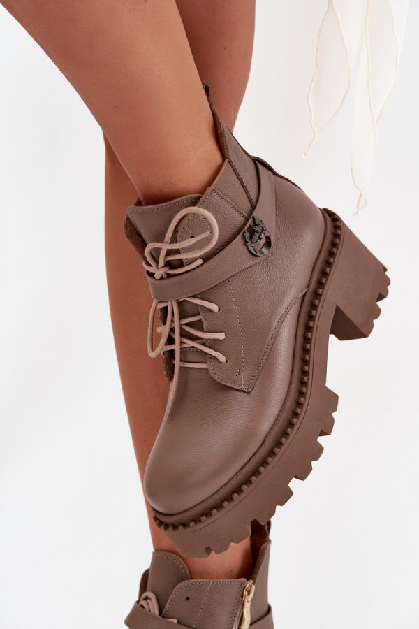 beige Boots model 217799 Step in style