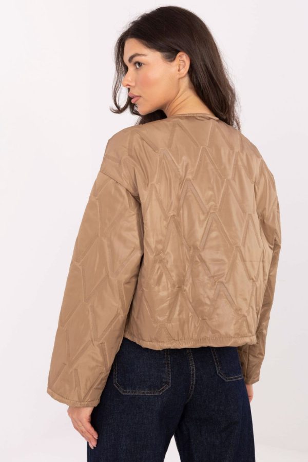Brown Jacket in Women`s Coats, Jackets with Polyester