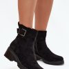 1092694.jpg Black Heel Boots in Women`s Ankle Boots & Booties with Fabric, Warmers, Footbed, Upper Height and Heel Height