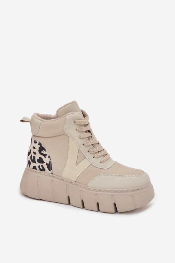 beige Boots model 217816 Step in style