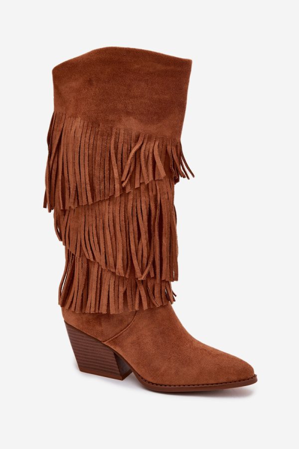 brown Heel boots model 217823 Step in style
