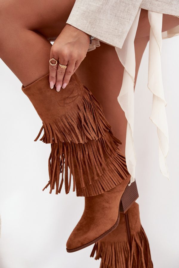 brown Heel boots model 217823 Step in style
