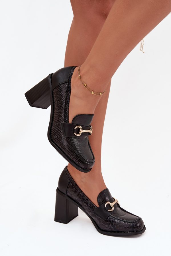 Black Heeled Low Shoes in Women`s Ankle Boots & Booties with Fabric, Footbed, Upper Height and Heel Height