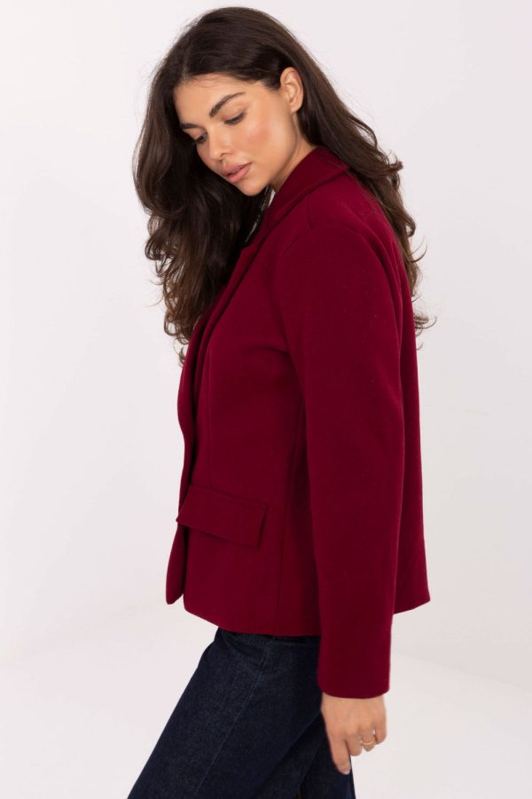 Red Coat in Women`s Coats, Jackets with Polyester