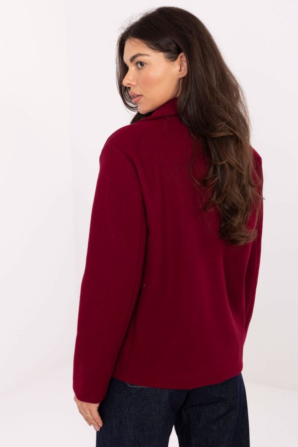 Red Coat in Women`s Coats, Jackets with Polyester