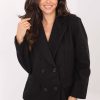Black Coat in Women`s Coats, Jackets with Polyester