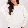 Beige Sweatshirt in Sweatshirts For Women with Cotton and Spandex