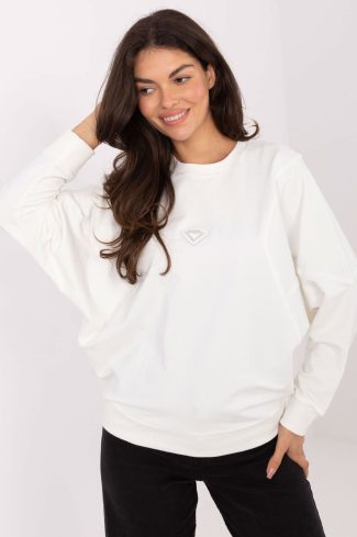 Beige Sweatshirt in Sweatshirts For Women with Cotton and Spandex
