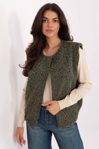 Green Gilet in Women`s Coats, Jackets with Polyester
