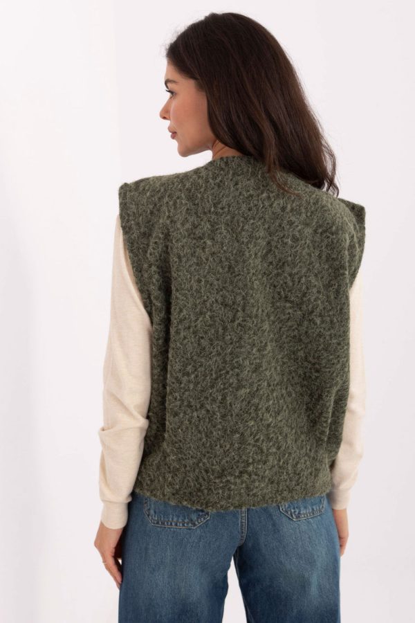Green Gilet in Women`s Coats, Jackets with Polyester