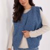 1092871 Blue Gilet in Women`s Coats, Jackets with Polyester