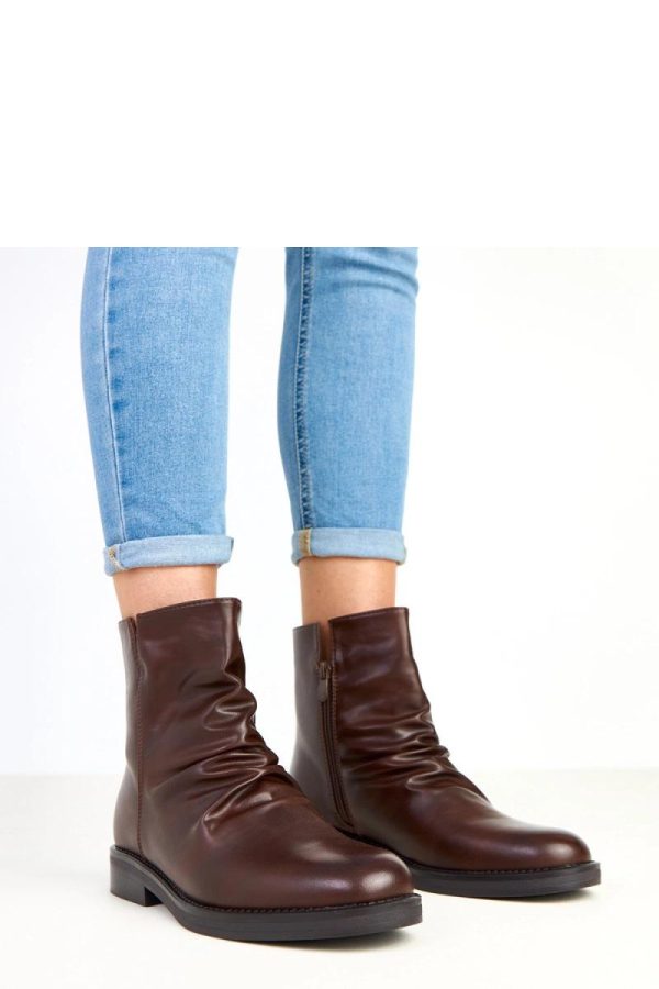 Brown Boots....Fabric, Footbed, Upper Height and Heel Height