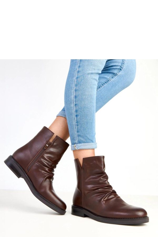 Brown Boots....Fabric, Footbed, Upper Height and Heel Height