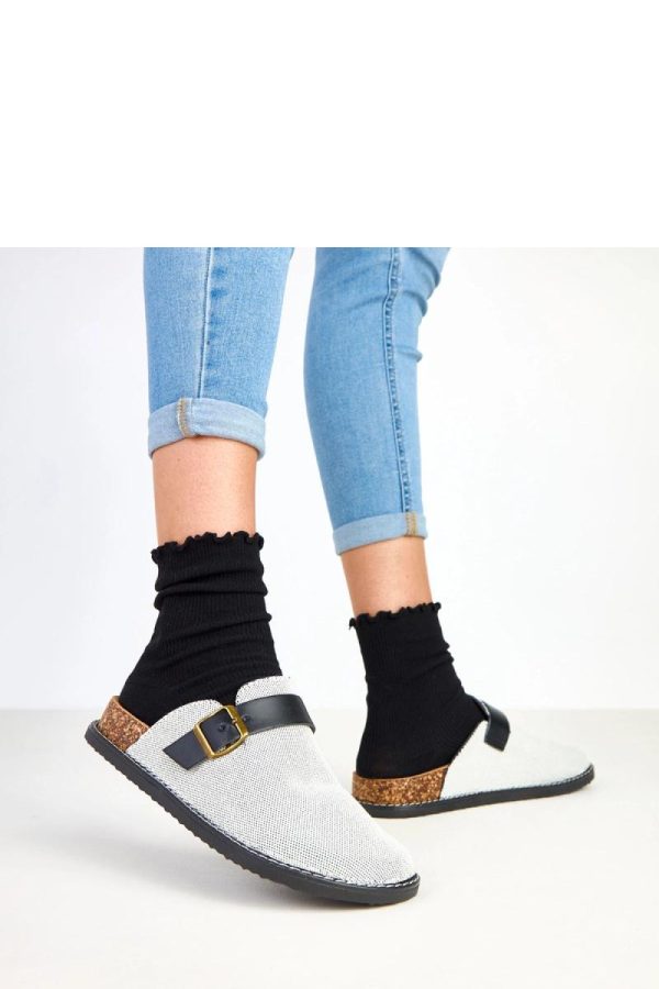 Black Slippers.Fabric, Footbed and Platform Height