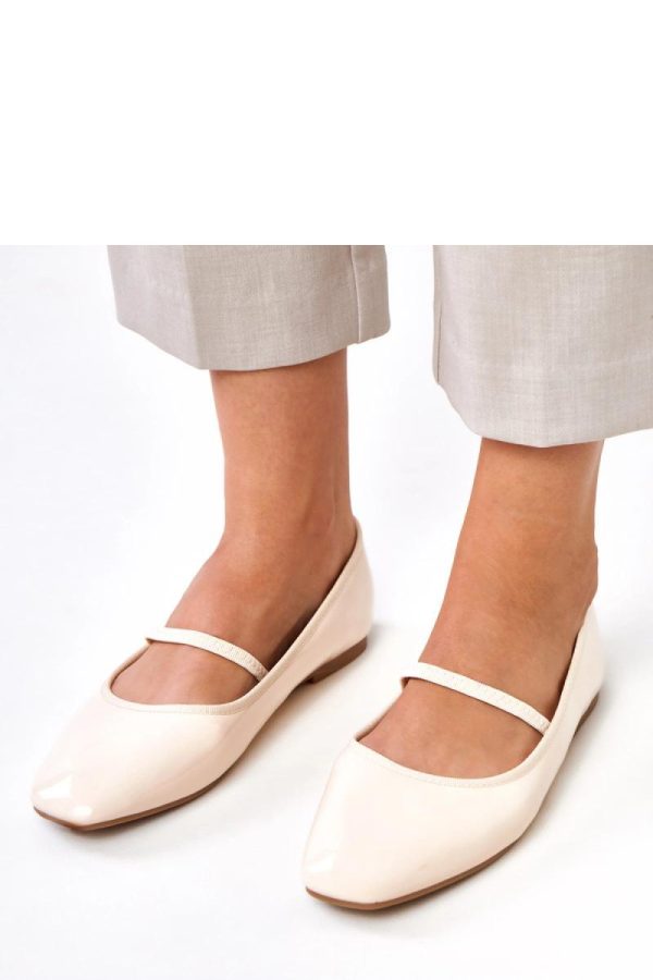 Beige Ballet Flats in Ballet Flats, Ballet Pumps For Women with Fabric and Footbed
