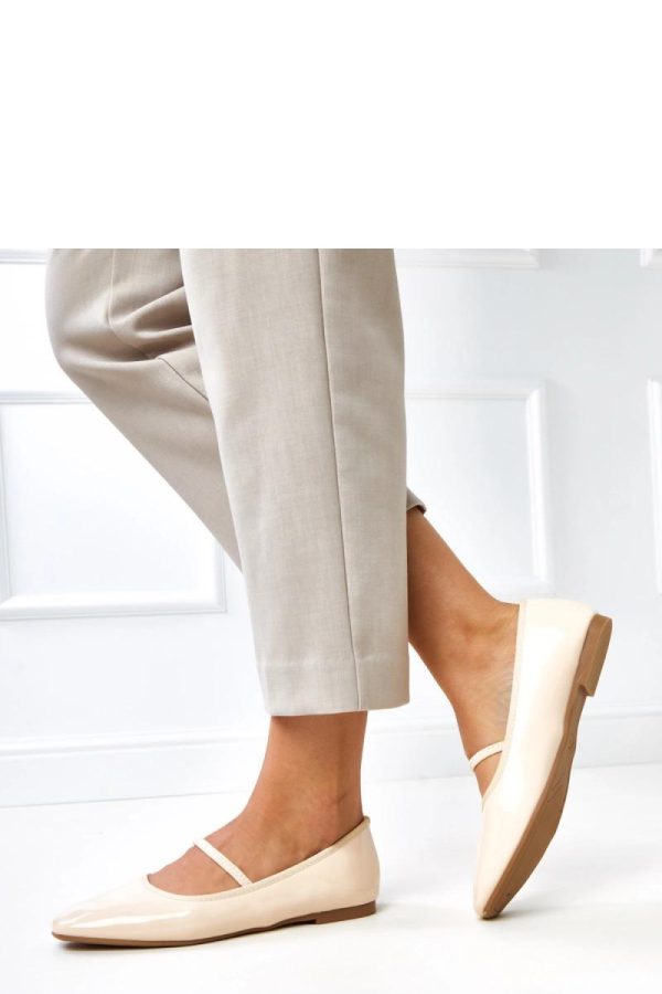 Beige Ballet Flats in Ballet Flats, Ballet Pumps For Women with Fabric and Footbed