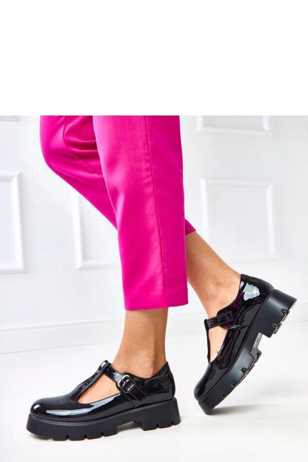 Black Heeled Low Shoes...Fabric, Footbed and Heel Height