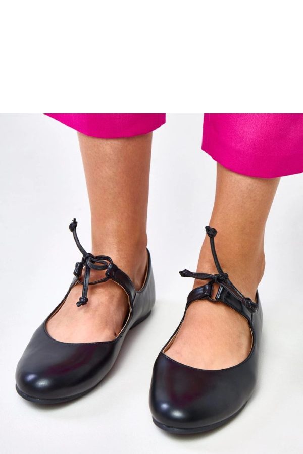 Black Ballet Flats...Fabric and Footbed