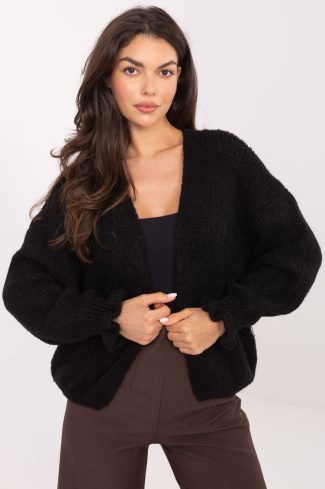 Black Cardigan in Cardigans For Women, Ponchos with Acrylic, Polyamide, Viscose and Wool