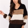Brown Jumper in Sweaters, Pullovers, Jumpers, Turtlenecks, Boleros, Shrugs with Acrylic, Polyamide, Viscose and Wool