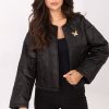 Black Jacket in Women`s Coats, Jackets with Polyester