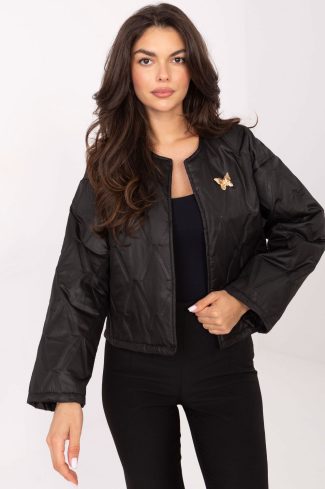 Black Jacket in Women`s Coats, Jackets with Polyester