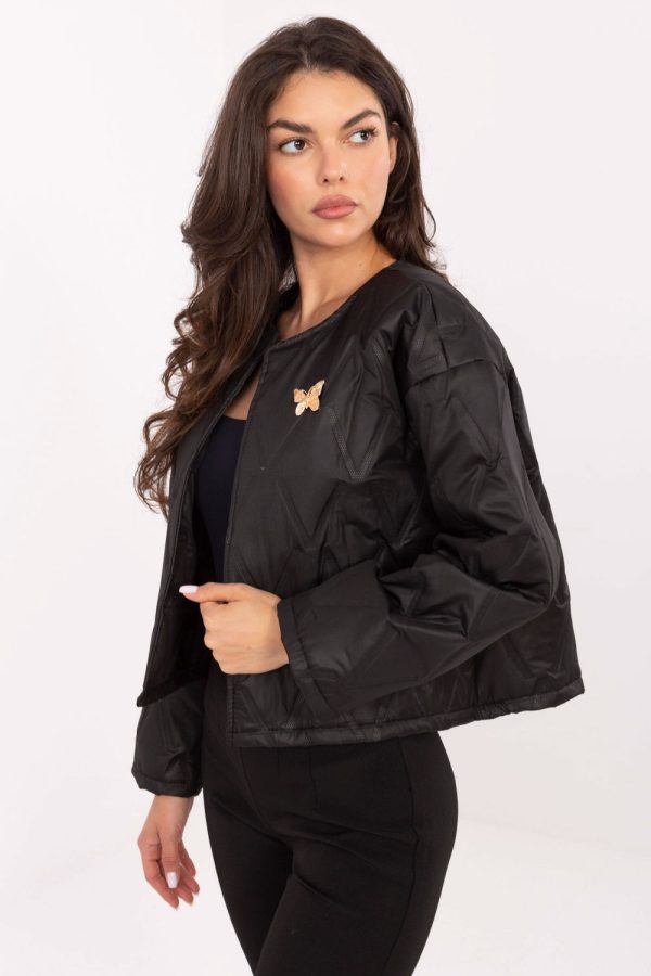 Black Jacket in Women`s Coats, Jackets with Polyester