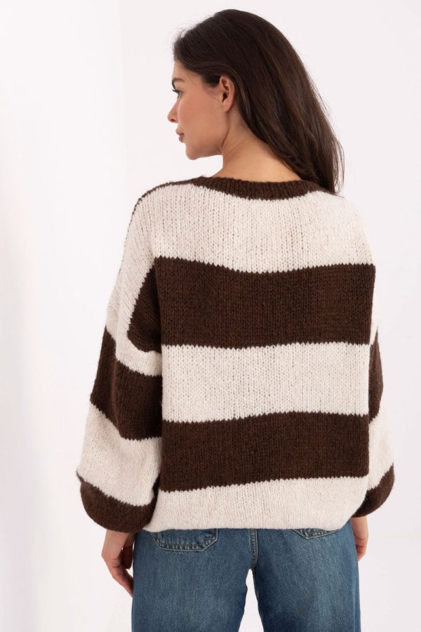 Brown Cardigan in Cardigans For Women, Ponchos with Acrylic, Polyamide, Viscose and Wool