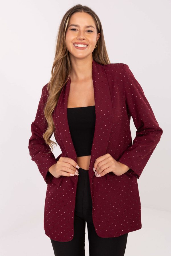 Red Jacket in Jackets, Vests For Women with Polyester and Viscose