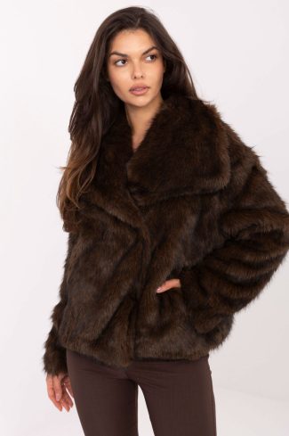 1093240 Brown Jacket in Women`s Coats, Jackets with Polyester and Viscose