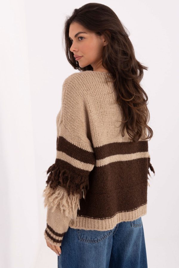 beige Cardigan model 218011 Italy Moda