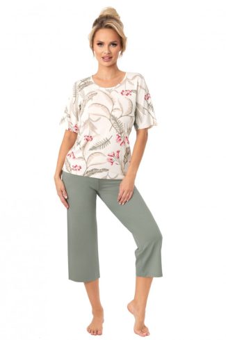 Beige Pyjama in Women`s Pyjamas, Sleepwear Sets with Spandex and Viscose
